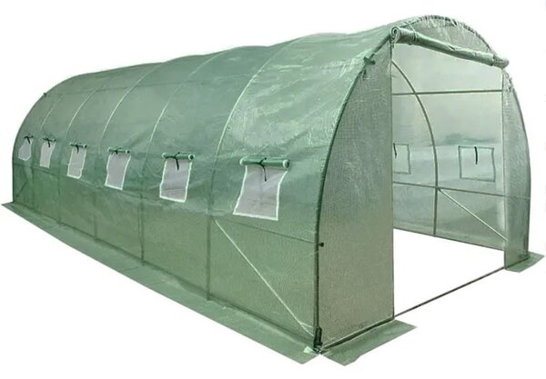 Kerti fólia alagút - 3x6x2 m (zöld)
