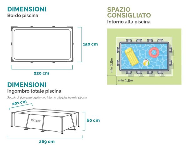 INTEX Metal medence 300 x 200 x 75 [cm]