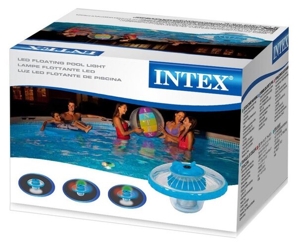 INTEX napelemes vízen úszó LED medence világítás