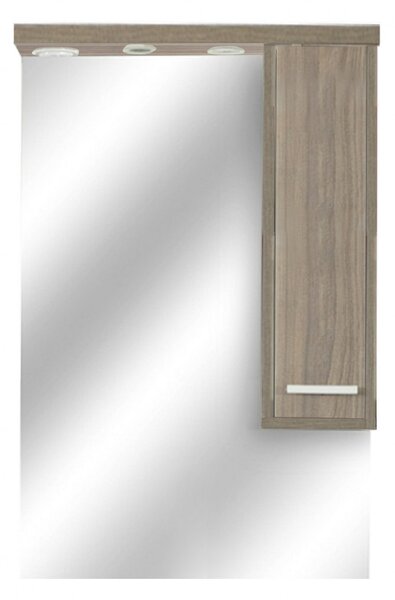 Nerva 65 cm-es tükrös felsőszekrény, Rauna szil