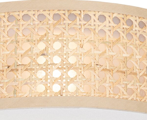 Okos mennyezeti lámpa rattan 30 cm, Wifi A60-nal - Tromma