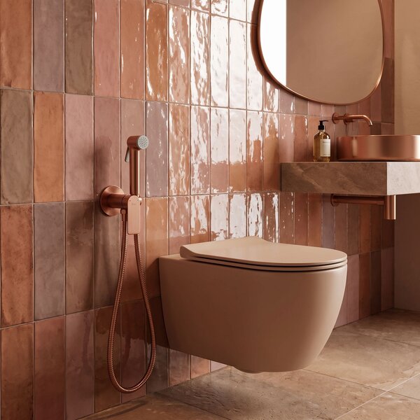 Bidé csap Rea Storm Brush Copper
