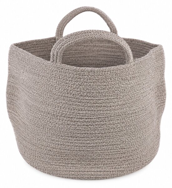 Tárolókosár fogantyúkkal COTTON HAVEN 35x35 cm - több színben Termék színe: Růžovohnědá