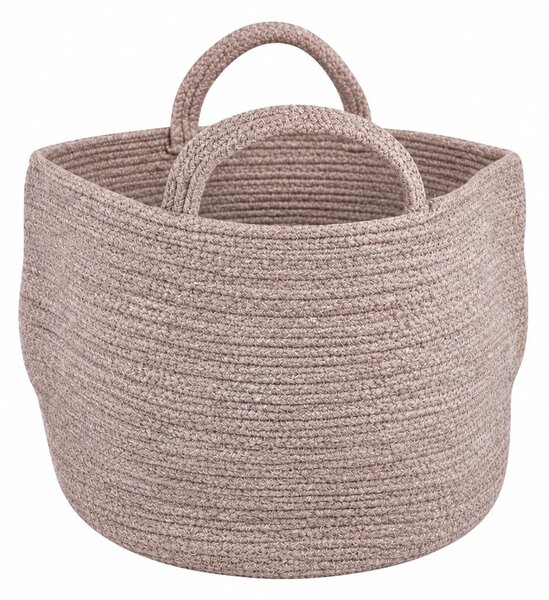 Tárolókosár fogantyúkkal COTTON HAVEN 35x35 cm - több színben Termék színe: Růžovohnědá