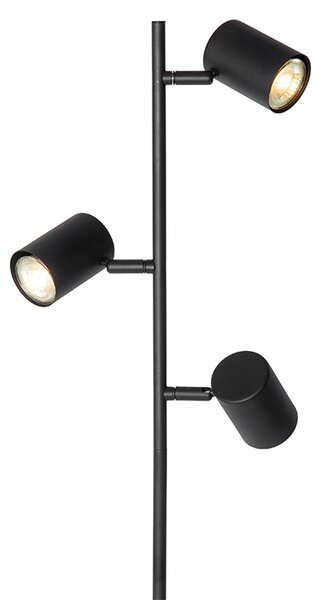 Okos állólámpa fekete 3 izzóval, 3 Wifi GU10 50mm-es izzóval - Jeana