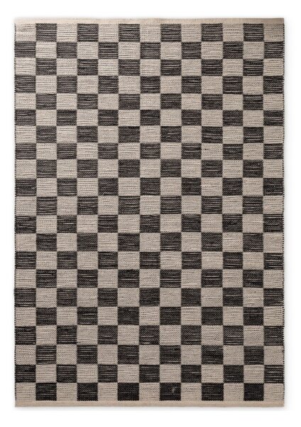 Fekete-krémszínű kétoldalas-kézi szövésű jutakeverék szőnyeg 120x170 cm Rex – Hanse Home