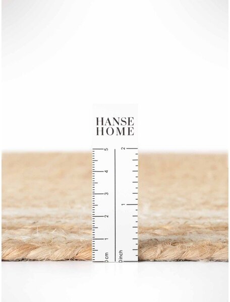 Krémszínű-natúr színű kétoldalas-kézi szövésű juta futószőnyeg 70x200 cm Jutta – Hanse Home