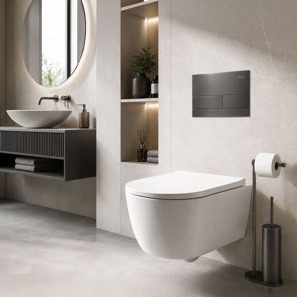 WC öblítő gomb K011A-Q és Slim024N Rea T Titan