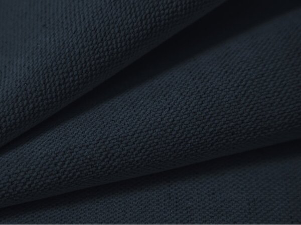 Sötétkék kárpitozott ágyneműtartós franciaágy ágyráccsal 180x200 cm Lupine – Micadoni