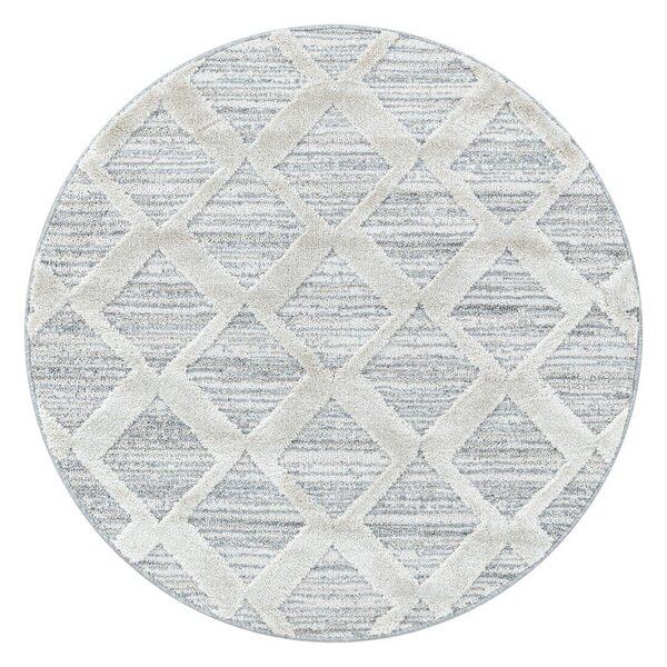 Világosszürke kerek szőnyeg ø 80 cm Pisa – Ayyildiz Carpets