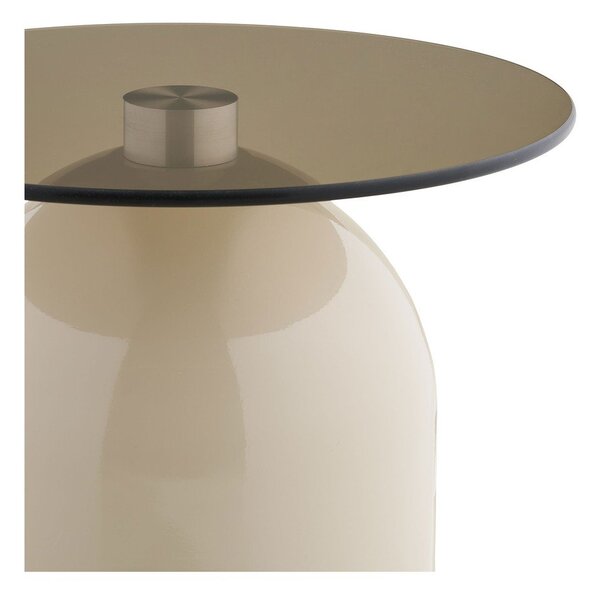 Kerek tárolóasztal üveg asztallappal ø 40 cm Ravello – House Nordic
