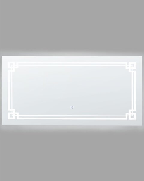 LED fürdőszobai tükör AVRANCHES 120 cm 60 cm Ezüst