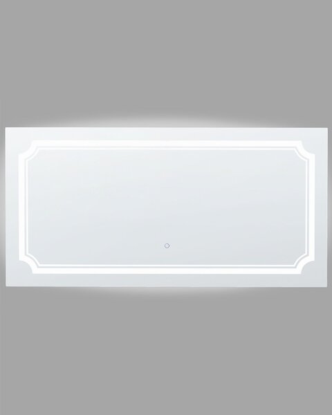 LED fürdőszobai tükör ARROMACHNES 120 cm 60 cm Ezüst