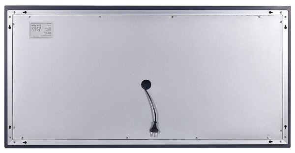 LED fürdőszobai tükör AVRANCHES 120 cm 60 cm Ezüst