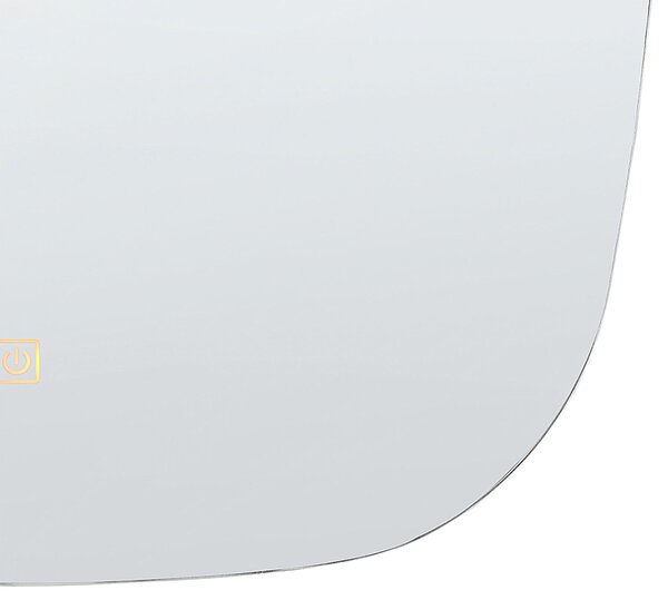 LED fürdőszobai tükör BERGERAC 58 cm 78 cm Ezüst