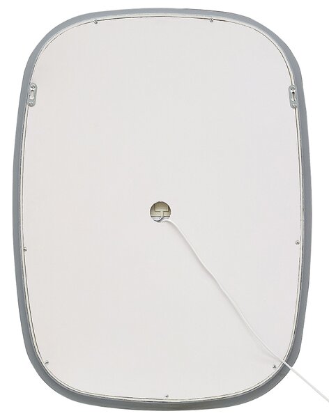 LED fürdőszobai tükör BERGERAC 58 cm 78 cm Ezüst