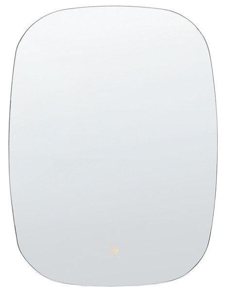 LED fürdőszobai tükör BERGERAC 58 cm 78 cm Ezüst