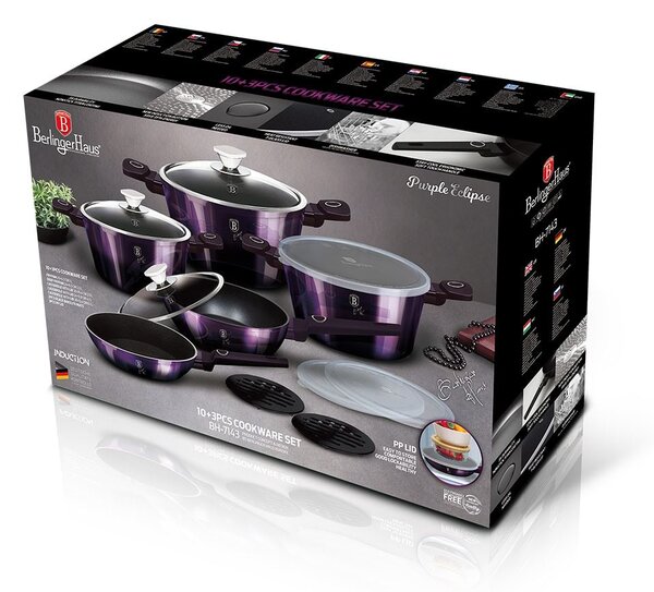 Berlinger Haus Purple Eclipse Collection edénykészlet 13 részes (BH/7143)