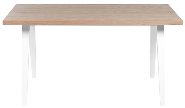 Étkezőasztal LENISTER Barna/fehér 150 cm 90 cm