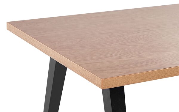 Étkezőasztal LENISTER Barna/fekete 150 cm 90 cm