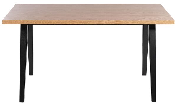 Étkezőasztal LENISTER Barna/fekete 150 cm 90 cm
