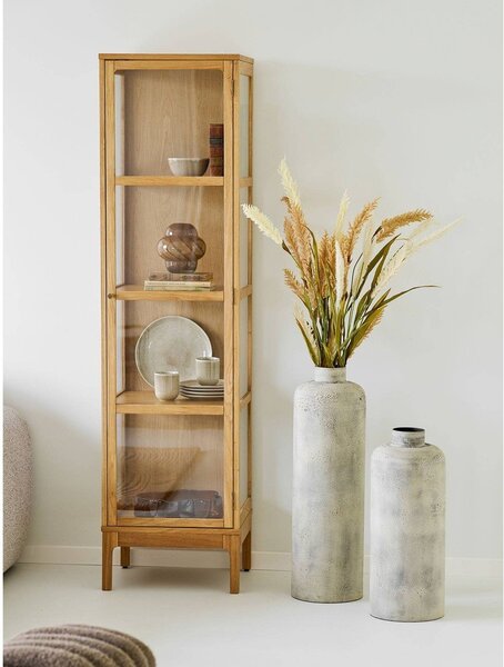 Krémszínű fém magas váza (magasság 78,5 cm) Hou – House Nordic