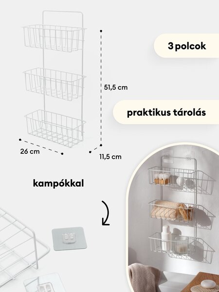 Sinsay - Fém falipolc - fehér