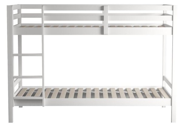 Gyerek emeletes ágy 90 cm Invocato (fehér) (ágyráccsal)