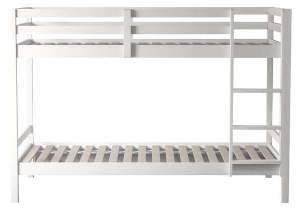 Gyerek emeletes ágy 90 cm Invocato (fehér) (ágyráccsal)