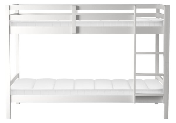 Gyerek emeletes ágy 90 cm Invocato (fehér) (ágyráccsal)