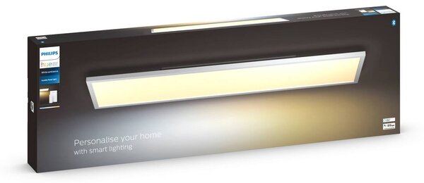 Philips Hue Aurelle LED pan. szög. 120 x 30 cm, dimmelhető, Fehér / opál, Nappali / Étkező, fém, Modern