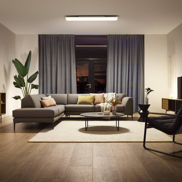 Philips Hue Aurelle LED pan. szög. 120 x 30 cm, dimmelhető, Fehér / opál, Nappali / Étkező, fém, Modern