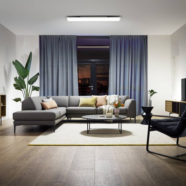 Philips Hue Aurelle LED pan. szög. 120 x 30 cm, dimmelhető, Fehér / opál, Nappali / Étkező, fém, Modern
