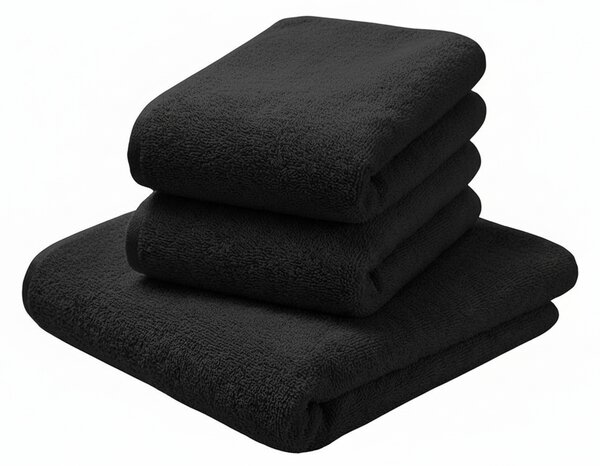 Törölköző NORIELLE 50x90 cm fekete, 100% pamut