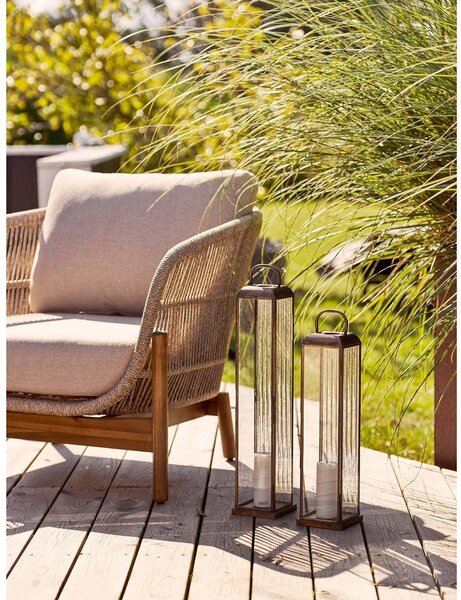 Fém-üveg lámpás (magasság 60 cm) Herslev – House Nordic