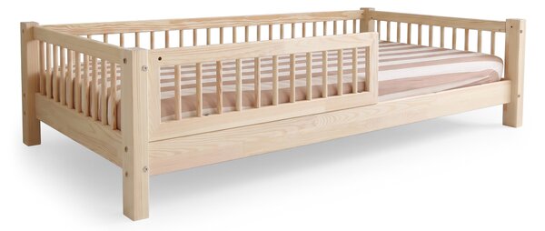 ELORA SLATS gyerekágy ágyneműtartóval 80x160 - natúr
