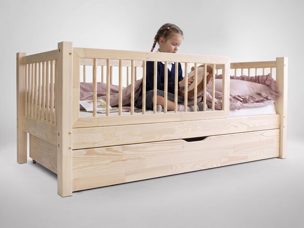 ELORA ALTO PLUS gyerekágy 90x190 vendégággyal - natúr