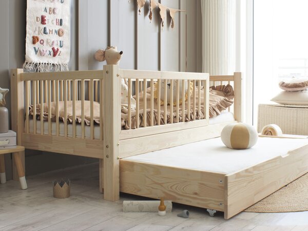 ELORA ALTO PLUS gyerekágy 90x190 vendégággyal - natúr