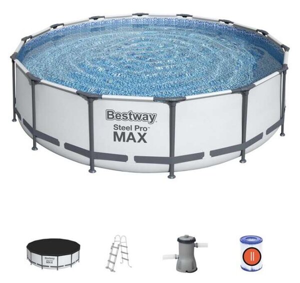 Bestway steel pro max Fémvázas medence vízforgatóval, takaróponyv