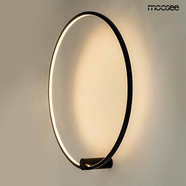 Moosee HOOP 80 Kör Alakú LED Fali Lámpa Fekete
