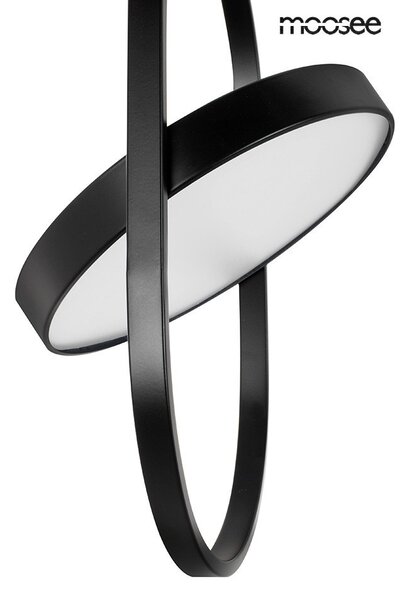 MOOSEE Spinner 19 Forgatható LED Függőlámpa Fekete Matt