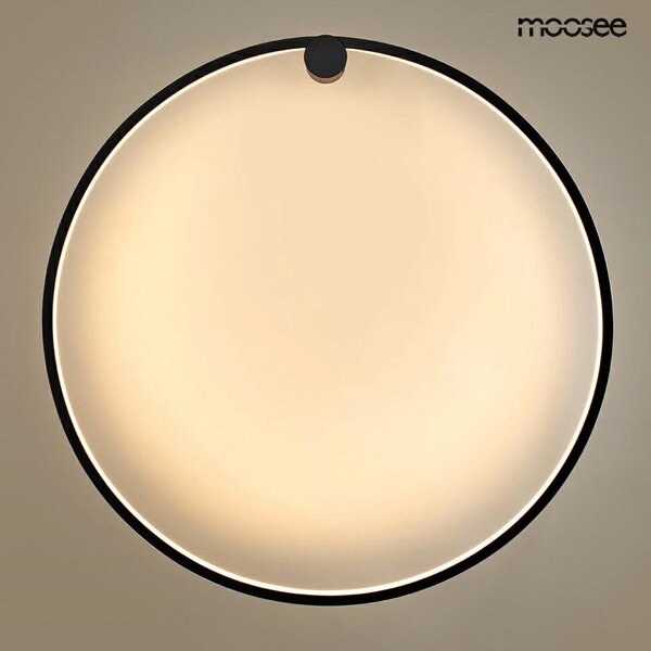 Moosee HOOP 80 Kör Alakú LED Fali Lámpa Fekete