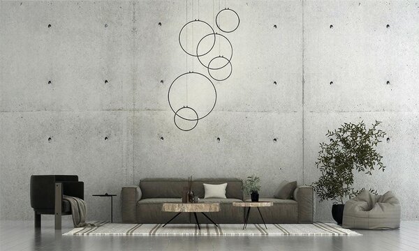 Moosee Circulo Six Fekete LED Függőlámpa