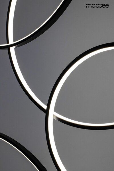Moosee Circulo Six Fekete LED Függőlámpa