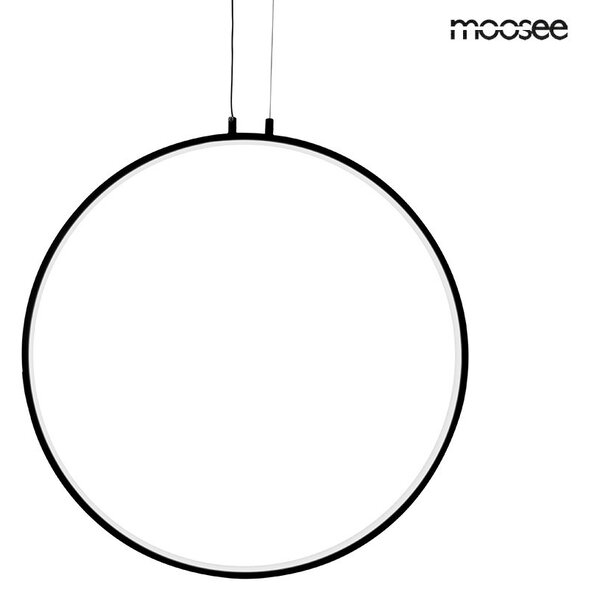 Moosee Circulo 60 LED Függőlámpa Fém Fekete Minimalista