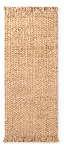 Natúr színű kétoldalas-kézi szövésű juta futószőnyeg 80x300 cm Fjord – Hanse Home