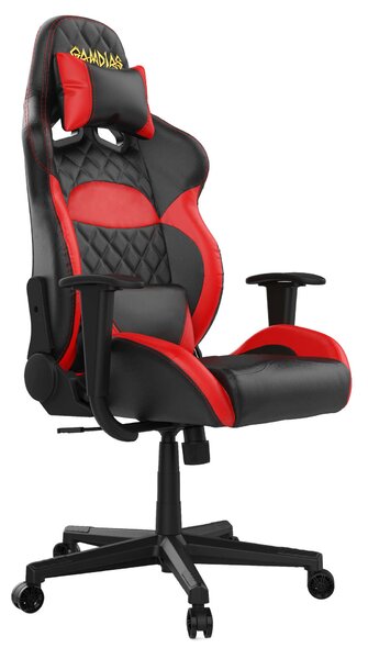 Gamdias Zelus E1 - L Gamer szék #piros-fekete