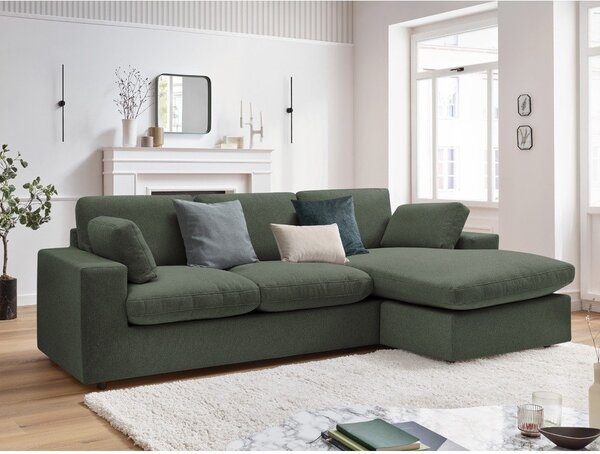 Zöld sarokkanapé Belair – Bobochic Paris