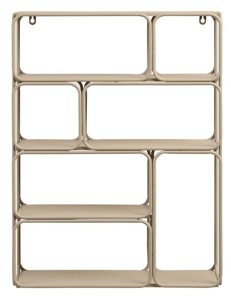 Bézs többszintes fém fali polc 48 cm Lanciano – House Nordic