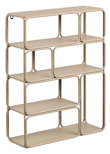 Bézs többszintes fém fali polc 48 cm Lanciano – House Nordic